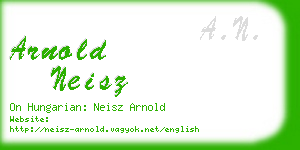 arnold neisz business card